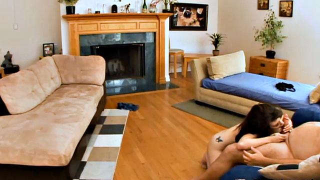 Bitch enjoys cockriding and sucking dick before pussy fucking