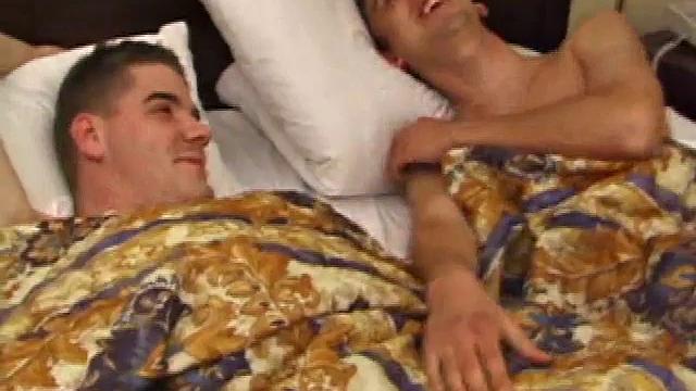 Chad and Timmy wake up with morning wood and have the urge to get off before work. If you like early morning jacking off and slow kissing, this scene is one you're sure to enjoy.