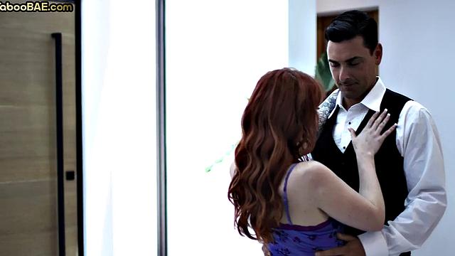 Big booty redhead pounded in doggy style by ger BF