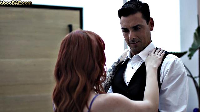 Big booty redhead pounded in doggy style by ger BF