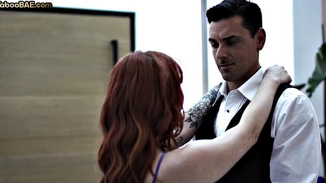 Big booty redhead pounded in doggy style by ger BF