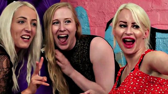 CFNM ladies love stroking while teasing guy