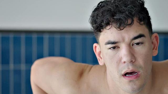 Voyeur jock joins couple sex