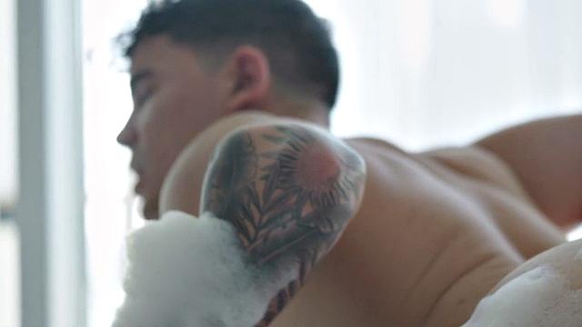 Voyeur jock joins couple sex