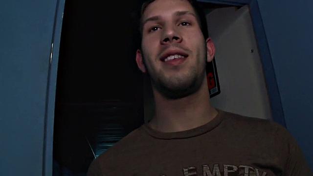 Tricking straight at the gloryhole