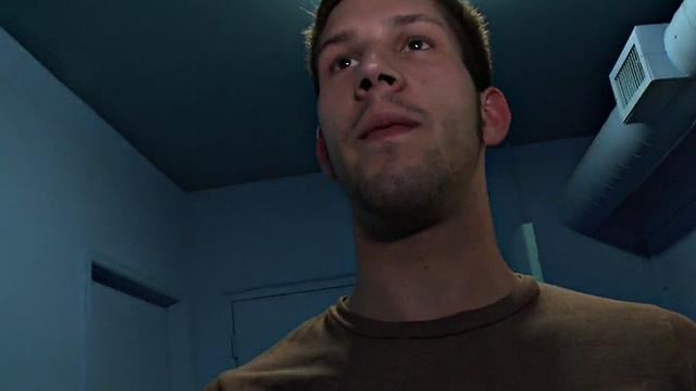 Tricking straight at the gloryhole