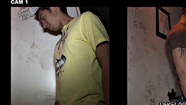 Tricking straight at the gloryhole