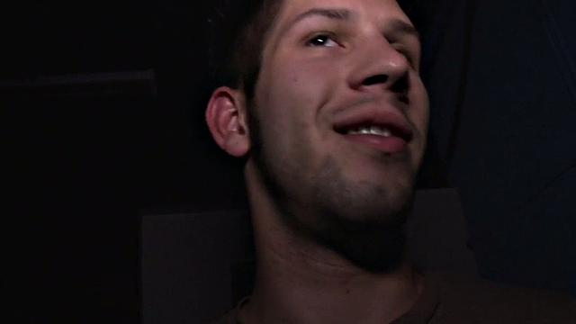 Tricking straight at the gloryhole