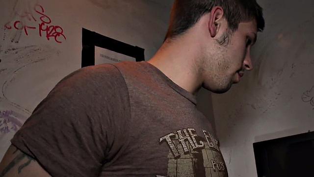 Tricking straight at the gloryhole