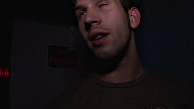 Tricking straight at the gloryhole