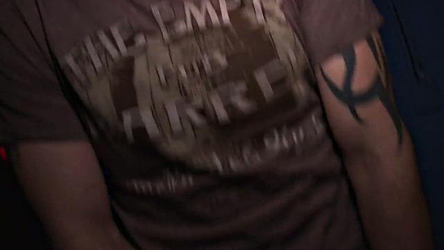 Tricking straight at the gloryhole