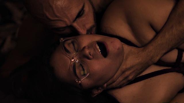 Chubby 21yo fucked in soft amateur BDSM sex by BF