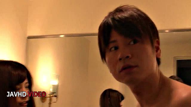 Seductive Japanese Miri Kawada's amateur hardcore fuckfest at home