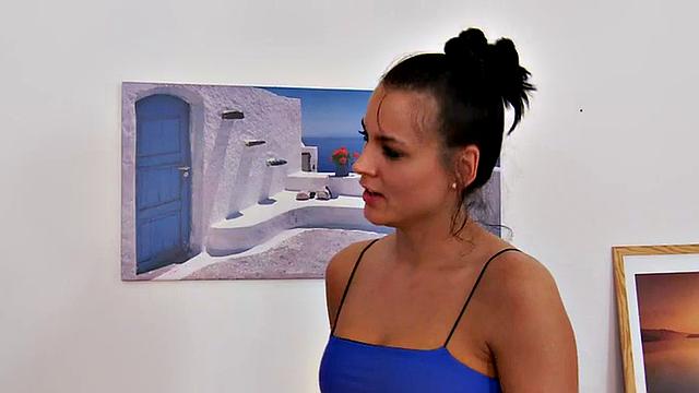 Mistress gapes pathetic guy