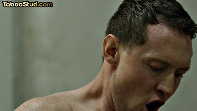 Muscled ebony jock doggystyled by lover