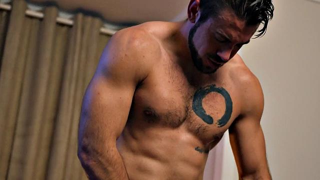 Handsome stud fucks 21yo gay roommate in tight asshole