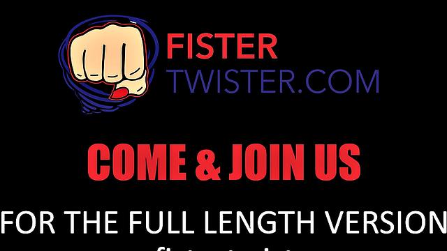 Lesbian Fisting For Raven-Haired Tattooed Babe