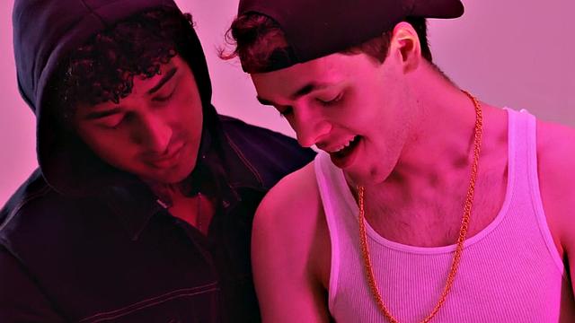 Str8 athletic DJ fucks skinny twink at party