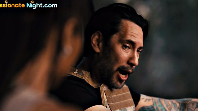 Cockhungry babes deepthroated in soldier