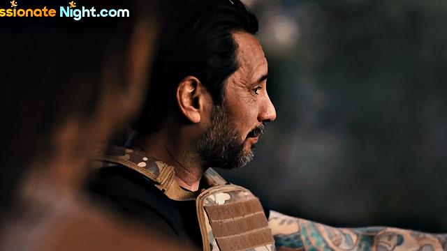 Cockhungry babes deepthroated in soldier