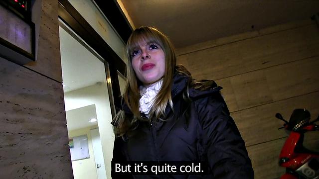 Sexy Brunette Needs a Place to Crash