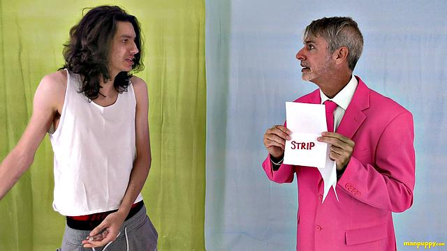 Game Show Loser Gets Naked In Embarrassing Strip - Cade Chalamet, Richard Lennox