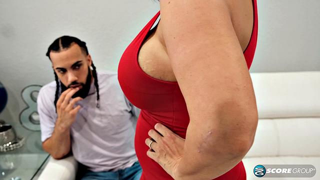 Big-titted mom Kristee Lixx with her son's friend