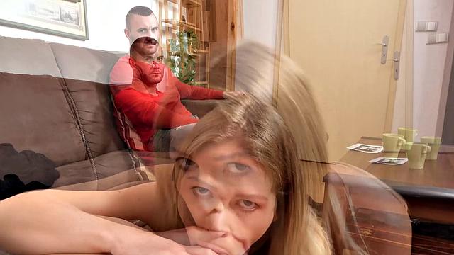 HUNT4K. Loser hubby watches how his wife gets nailed by stranger