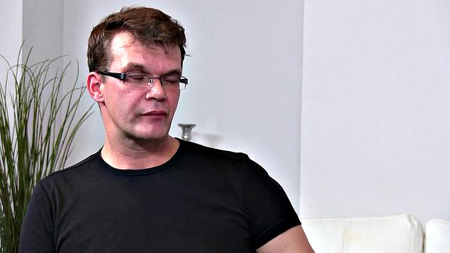 Older Man Gets A Sloppy Footjob From Female Agent