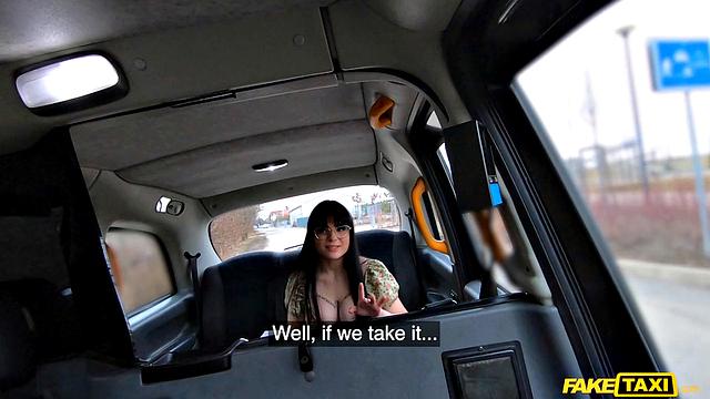 Glasses Babe Takes Pics of Tits