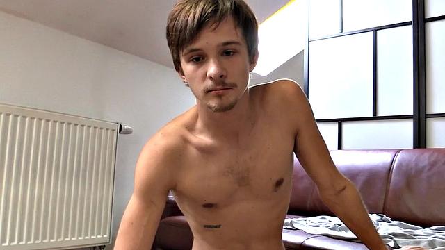 Straight Euro boi gets POV fucked in his 22yo ass