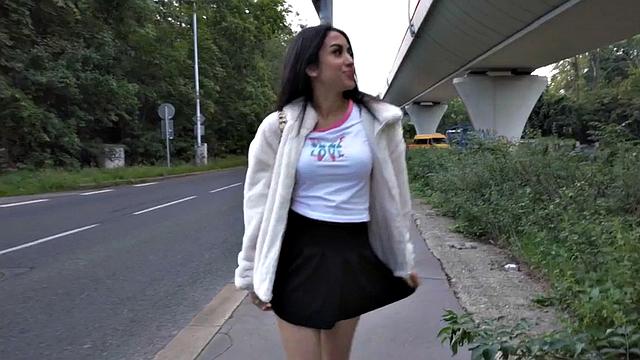 Real outdoor orgy with drivers