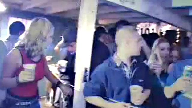 College slut takes on frat party raging hard and fast