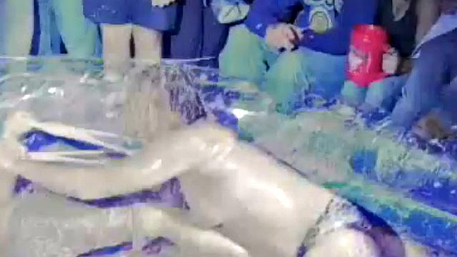 College slut takes on frat party raging hard and fast