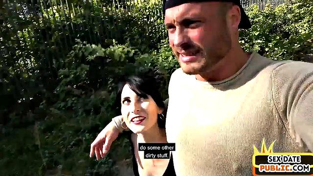 Real skinny German babe POV fucked in hotel by date guy