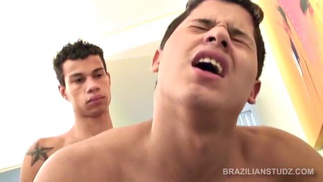 It's hard to believe that such a skinny boy can be packing that huge cock. From the moment Pedro Loma's uncut meat is pulled out of his shorts, it's a waiting game to see where he can stick it.