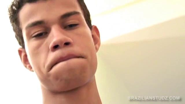 It's hard to believe that such a skinny boy can be packing that huge cock. From the moment Pedro Loma's uncut meat is pulled out of his shorts, it's a waiting game to see where he can stick it.