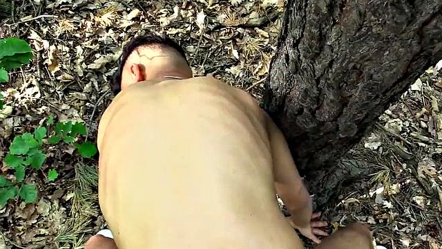 Str8 Euro stud goes in public outdoor POV for money