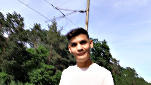 Str8 Euro stud goes in public outdoor POV for money