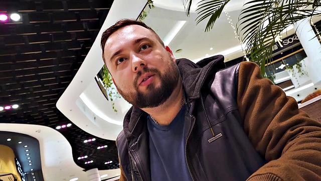 HUNT4K. Belle with red hair fucked by stranger in toilet in front of boyfriend