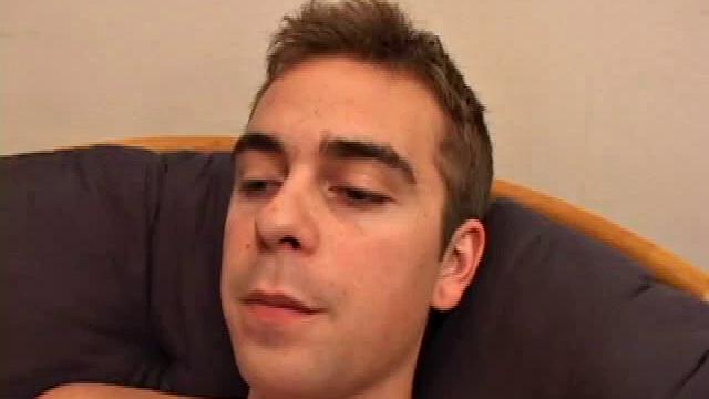 Vicnenzo invites us to join as he jerks off, and when he starts stripping a helping hand fondles him through his shorts.