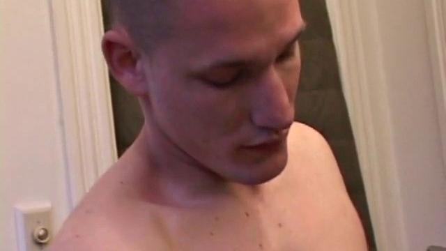 Jay Rilly pulls down his pants and lubes up his cock. After he works himself stiff, he strokes with determination, edging himself a few times, before he pumps out a huge cum load for us.