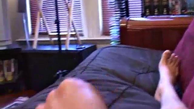 Jay Rilly pulls down his pants and lubes up his cock. After he works himself stiff, he strokes with determination, edging himself a few times, before he pumps out a huge cum load for us.