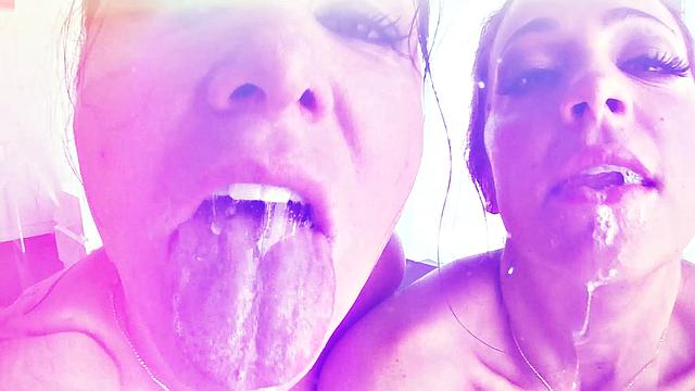 Lily and Allie Are Slobber Sluts