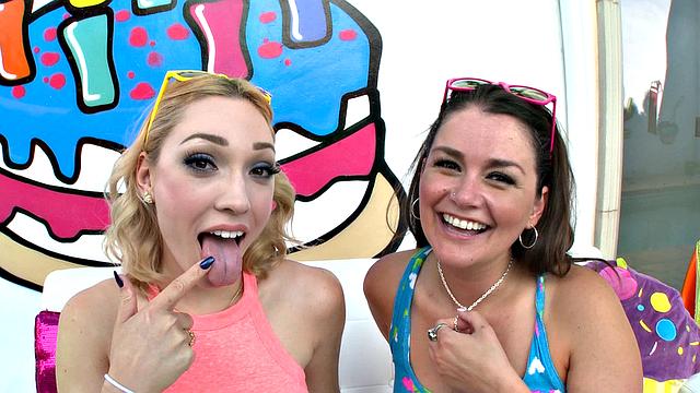 Lily and Allie Are Slobber Sluts