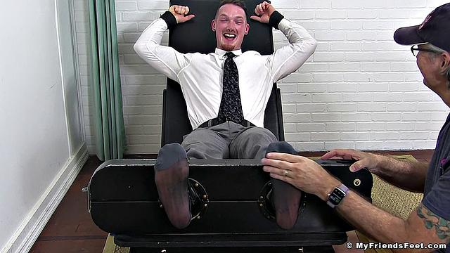 Jackson Cooper Tickled In Transparent Socks