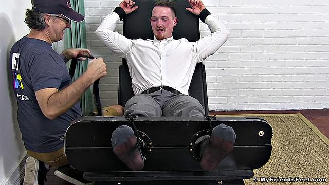 Jackson Cooper Tickled In Transparent Socks