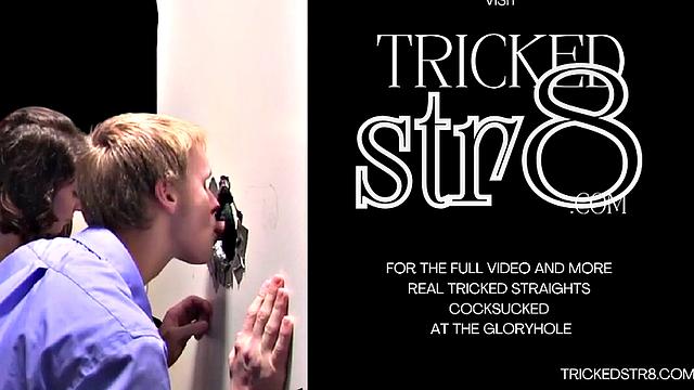 Sexy horny guy in gloryhole