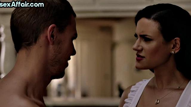 Cocksucking bisex babe jerking in 3some after pussylicking