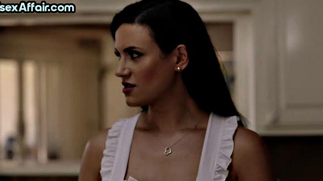 Cocksucking bisex babe jerking in 3some after pussylicking